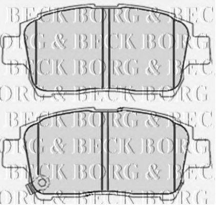 BORG & BECK BBP2100 Комплект гальмівних колодок, дискове гальмо