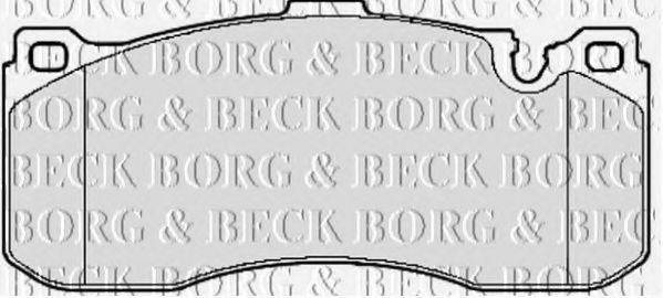 BORG & BECK BBP2155 Комплект гальмівних колодок, дискове гальмо