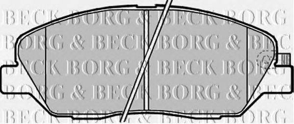 BORG & BECK BBP2176 Комплект гальмівних колодок, дискове гальмо
