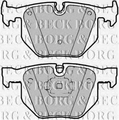 BORG & BECK BBP2184 Комплект гальмівних колодок, дискове гальмо