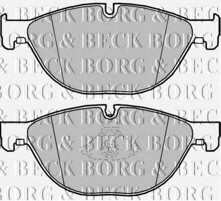 BORG & BECK BBP2218 Комплект гальмівних колодок, дискове гальмо