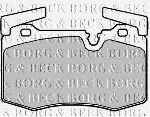 BORG & BECK BBP2221 Комплект гальмівних колодок, дискове гальмо