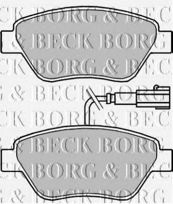 BORG & BECK BBP2243 Комплект гальмівних колодок, дискове гальмо