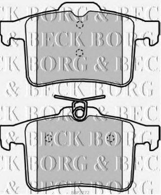 BORG & BECK BBP2272 Комплект гальмівних колодок, дискове гальмо