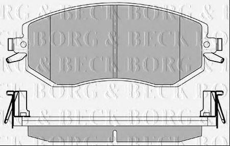 BORG & BECK BBP2426 Комплект гальмівних колодок, дискове гальмо