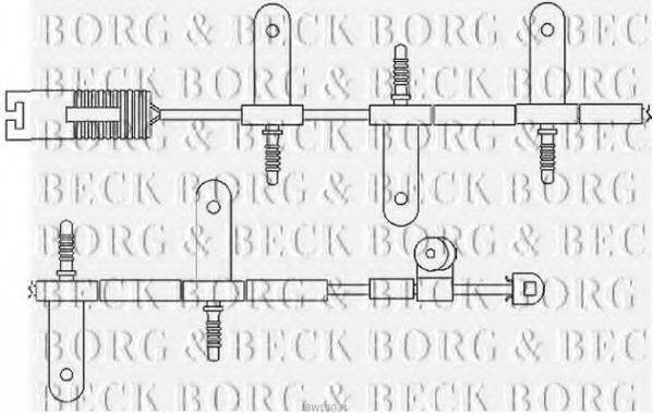 BORG & BECK BWL3031 Сигналізатор, знос гальмівних колодок