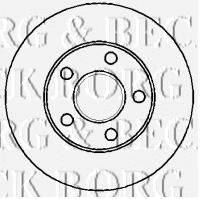 BORG & BECK BBD4316 гальмівний диск