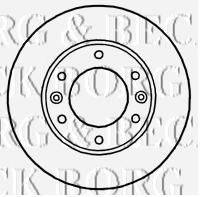 BORG & BECK BBD4659 гальмівний диск