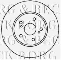 BORG & BECK BBD5704S гальмівний диск