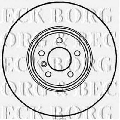 BORG & BECK BBD5824S гальмівний диск