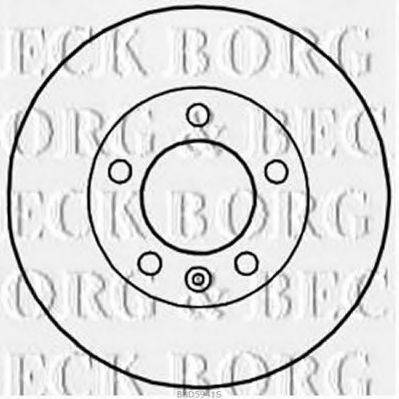 BORG & BECK BBD5941S гальмівний диск