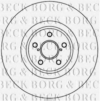 BORG & BECK BBD5971S гальмівний диск