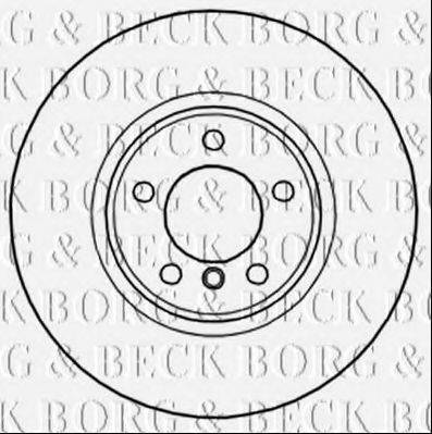 BORG & BECK BBD6010S гальмівний диск