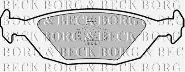 BORG & BECK BBP1252 Комплект гальмівних колодок, дискове гальмо