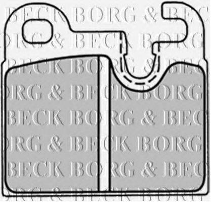 BORG & BECK BBP1255 Комплект гальмівних колодок, дискове гальмо