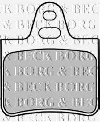 BORG & BECK BBP1257 Комплект гальмівних колодок, дискове гальмо