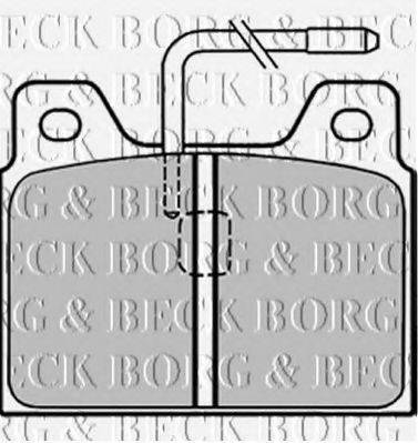 BORG & BECK BBP1295 Комплект гальмівних колодок, дискове гальмо