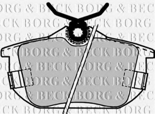 BORG & BECK BBP1488 Комплект гальмівних колодок, дискове гальмо
