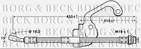 BORG & BECK BBH7055 Гальмівний шланг