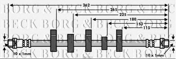 BORG & BECK BBH7537 Гальмівний шланг