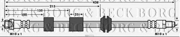 BORG & BECK BBH7771 Гальмівний шланг