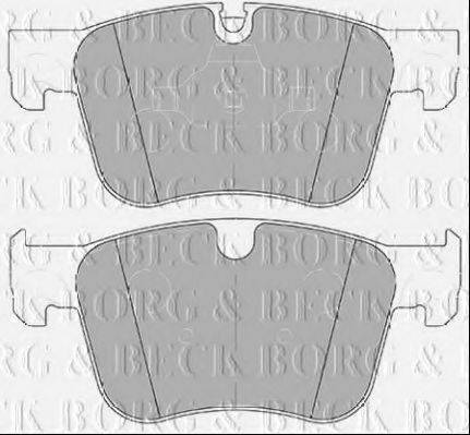 BORG & BECK BBP2453 Комплект гальмівних колодок, дискове гальмо