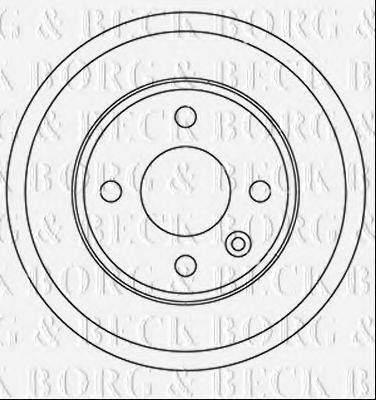 BORG & BECK BBR7257 Гальмівний барабан