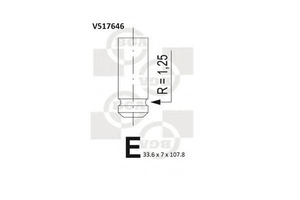 FAI AUTOPARTS EV517646 Випускний клапан