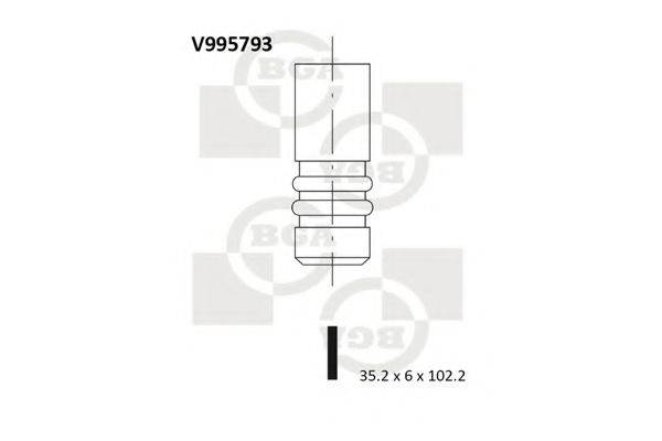 BGA V995793 Впускний клапан
