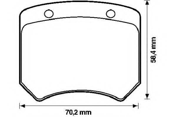 METZGER 180003 Комплект гальмівних колодок, дискове гальмо