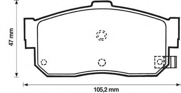 METZGER 140915 Комплект гальмівних колодок, дискове гальмо