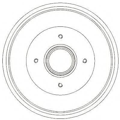 DACIA 8200276843 Гальмівний барабан