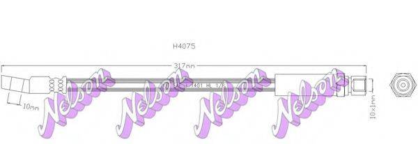 BROVEX-NELSON H4075 Гальмівний шланг