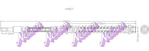 BROVEX-NELSON H4827 Гальмівний шланг