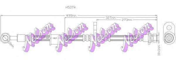 BROVEX-NELSON H5374 Гальмівний шланг