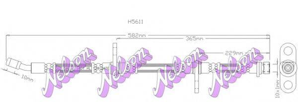 BROVEX-NELSON H5611 Гальмівний шланг