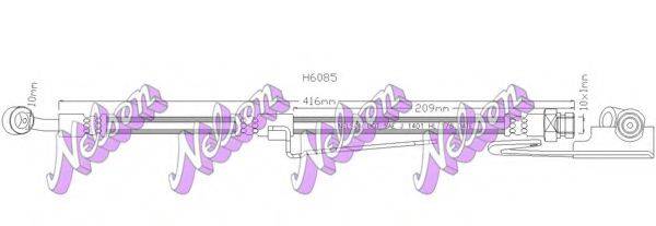 BROVEX-NELSON H6085 Гальмівний шланг