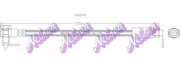 BROVEX-NELSON H6104Q Гальмівний шланг