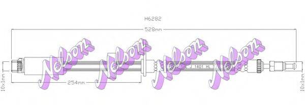 BROVEX-NELSON H6282 Гальмівний шланг