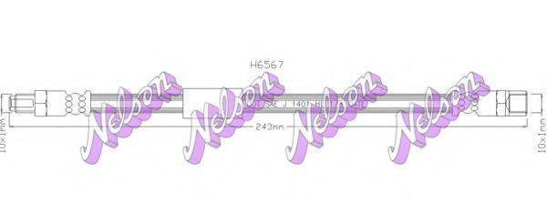 BROVEX-NELSON H6567 Гальмівний шланг