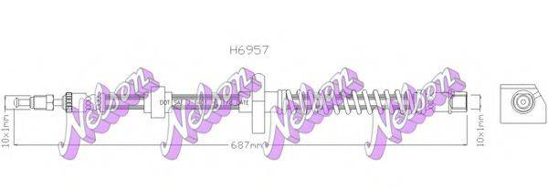 BROVEX-NELSON H6957 Гальмівний шланг