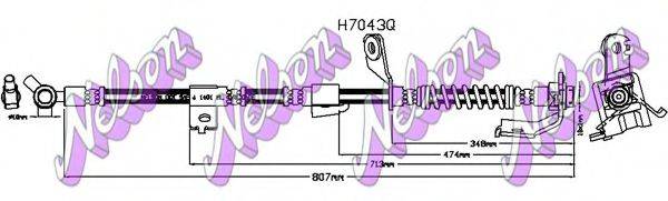 BROVEX-NELSON H7043Q Гальмівний шланг