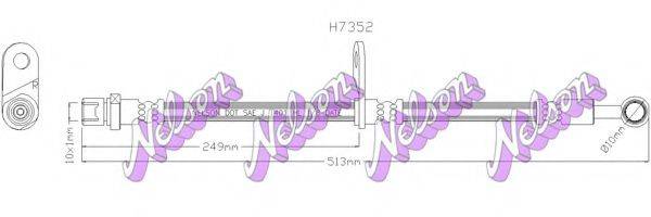 BROVEX-NELSON H7352 Гальмівний шланг
