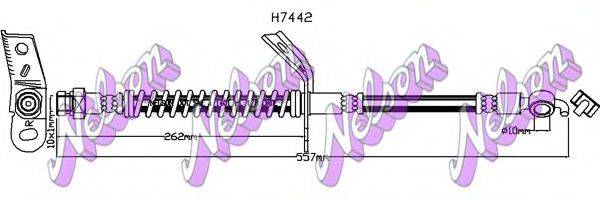BROVEX-NELSON H7442 Гальмівний шланг