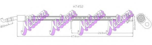 BROVEX-NELSON H7452 Гальмівний шланг