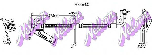 BROVEX-NELSON H7466Q Гальмівний шланг