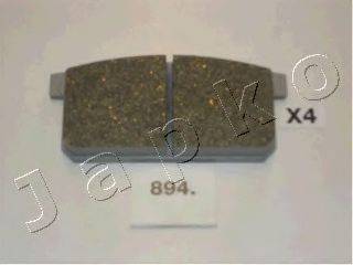 JAPKO 50894 Комплект гальмівних колодок, дискове гальмо