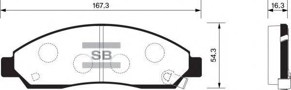 FI.BA 24594 Комплект гальмівних колодок, дискове гальмо
