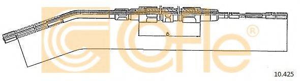 COFLE 10425 Трос, стоянкова гальмівна система