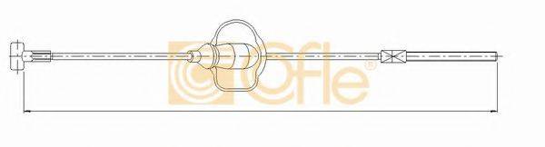 COFLE 105346 Трос, стоянкова гальмівна система